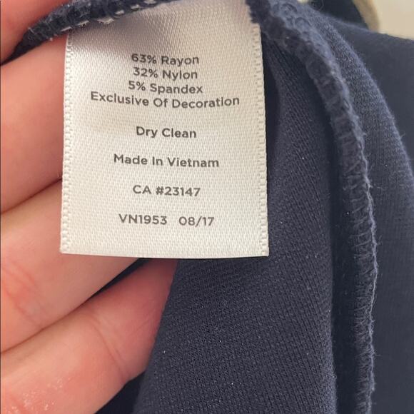 TALBOTS REFINED PONTE RICKRACK TRIMMED SHEATH DRESS SIZE 2 - Picture 4 of 6